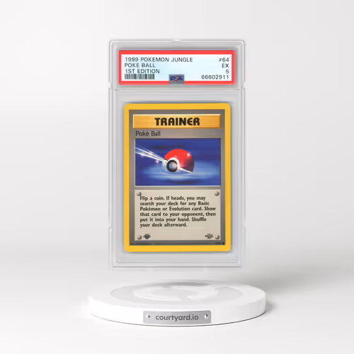 1999 Pokémon Jungle #64 Poke Ball - 1st Edition (PSA 5 EX)