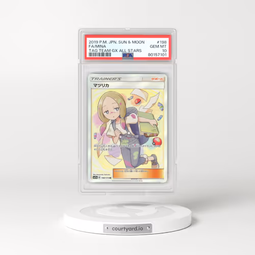 2019 Pokémon Sun & Moon Tag Team GX All Stars #198 Mina - Full Art (PSA 10 GEM MINT)