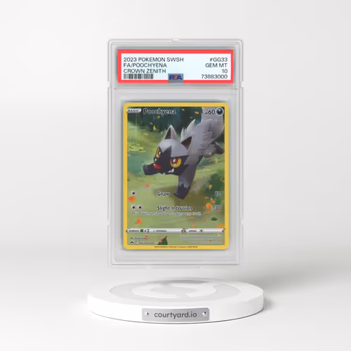 2023 Pokémon Sword and Shield Crown Zenith #GG33 Poochyena - Full Art (PSA 10 GEM MINT)