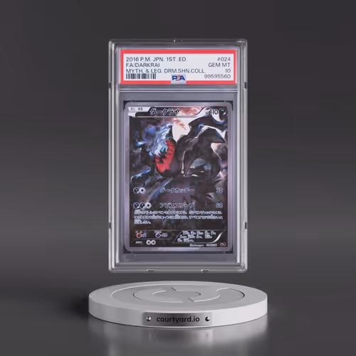 2016 Pokémon Mythical & Legendary Dream Shine Collection #024 Darkrai - 1st Edition Full Art (PSA 10