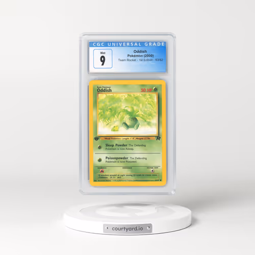 2000 Team Rocket #63 Oddish - 1st Edition (CGC 9 MINT)