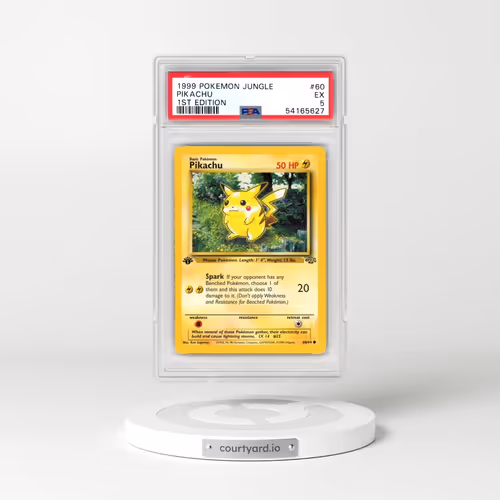 1999 Pokémon Jungle #60 Pikachu - 1st Edition (PSA 5 EX)