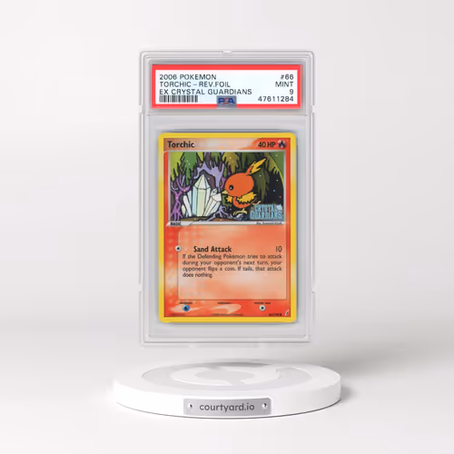 2006 Pokémon EX Crystal Guardians #66 Torchic - Reverse Foil (PSA 9 MINT)