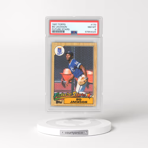 1987 Topps #170 Bo Jackson - Future Stars (PSA 8 NM-MT)
