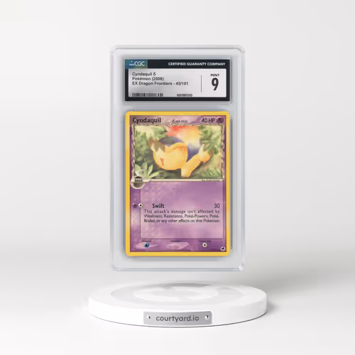 2006 EX Dragon Frontiers #45/101 Cyndaquil δ (CGC 9 MINT)