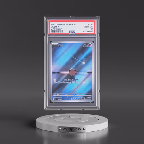 2023 Pokémon SV3-Ruler of the Black Flame #113 Cleffa - Art Rare (PSA 10 GEM MINT)