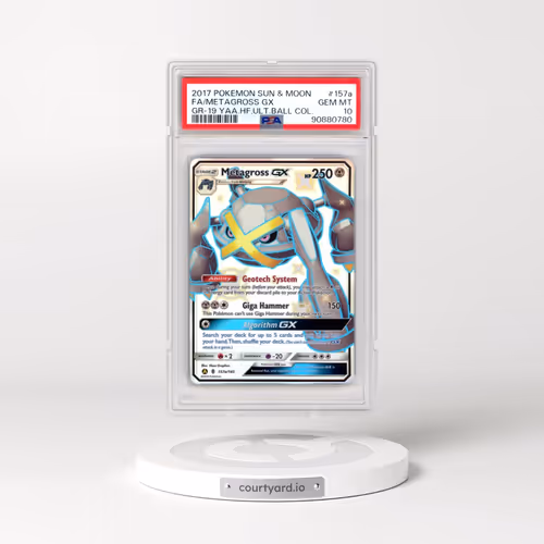 2017 Pokémon Sun & Moon Guardians Rising #157a Metagross GX - Holo Full Art 2019 Yellow A Alternate