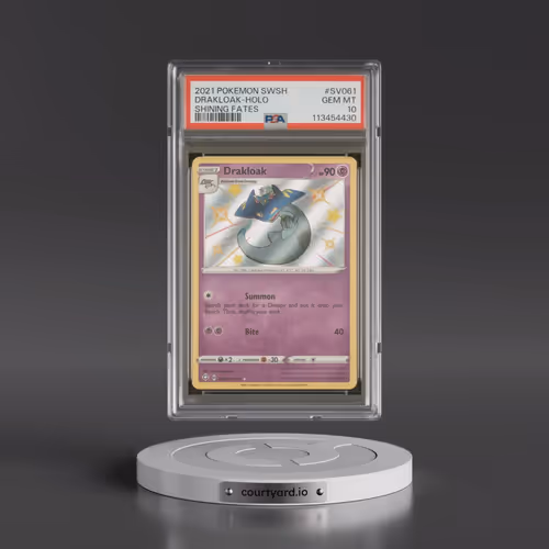 2021 Pokémon Sword & Shield Shining Fates #SV061 Drakloak - Holo (PSA 10 GEM MINT)