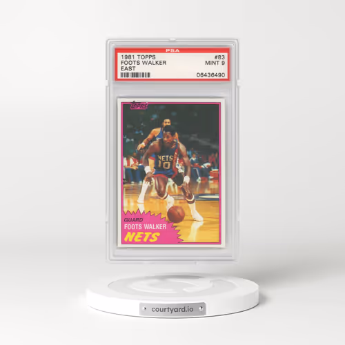 1981 Topps #83 Foots Walker - East (PSA 9 MINT)