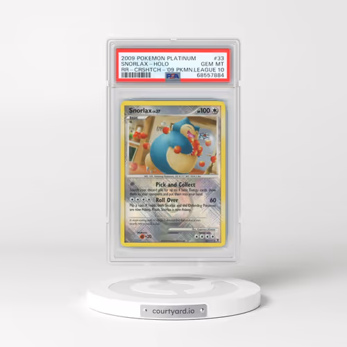 2009 Pokémon Platinum Rising Rivals #33 Snorlax - Holo Crosshatch-2009 Pokemon League (PSA 10 GEM MI