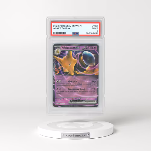 2023 Pokémon Mew EN-151 #065 Alakazam EX - Holo (PSA 9 MINT)