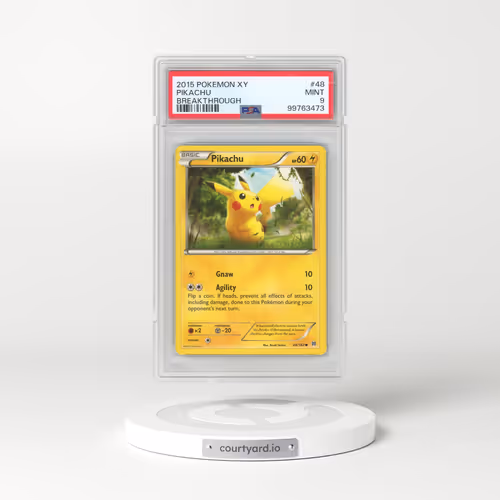 2015 Pokémon XY Breakthrough #48 Pikachu (PSA 9 MINT)