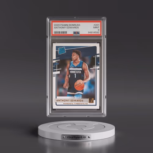 2020 Panini Donruss #201 Anthony Edwards (PSA 9 MINT)