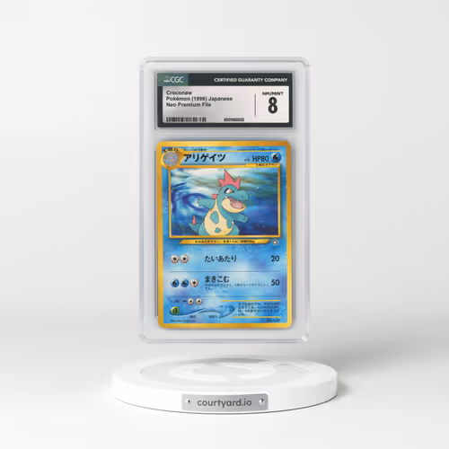 1999 Neo Premium File #159 Croconaw - No Rarity (CGC 8 NM-MT)