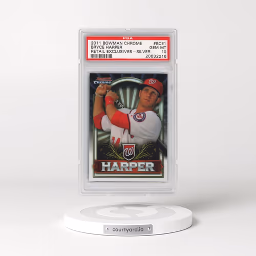 2011 Bowman Chrome Bryce Harper Retail Exclusives #BCE1 Bryce Harper - Silver (PSA 10 GEM MINT)