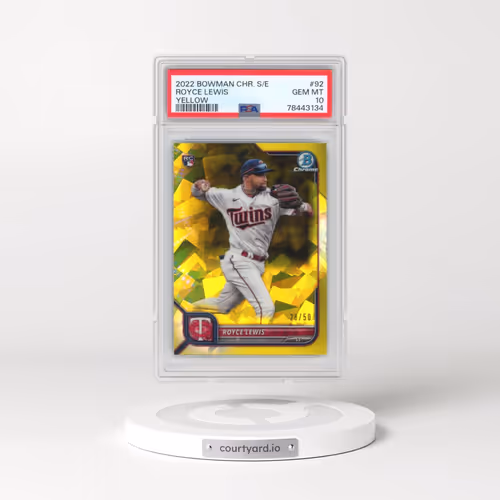 2022 Bowman Chrome Sapphire Edition #92 Royce Lewis - Yellow (PSA 10 GEM MINT)