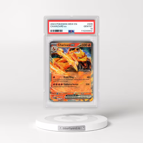 2023 Pokémon Mew EN-151 #006 Charizard EX - Holo (PSA 10 GEM MINT)