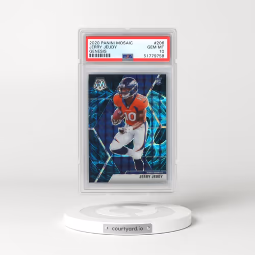 2020 Panini Mosaic #206 Jerry Jeudy - Genesis (PSA 10 GEM MINT)