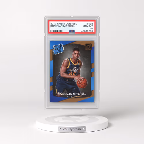 2017 Panini Donruss #188 Donovan Mitchell (PSA 10 GEM MINT)