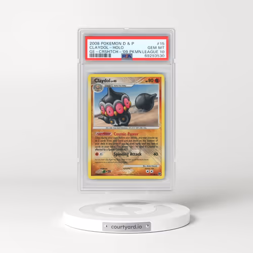 2008 Pokémon Diamond & Pearl Great Encounters #15 Claydol - Holo Crosshatch-2009 Pokemon League (PSA
