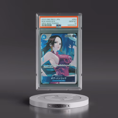2022 One Piece Japanese OP02-Paramount War #059 Boa Hancock - Box Topper (PSA 10 GEM MINT)