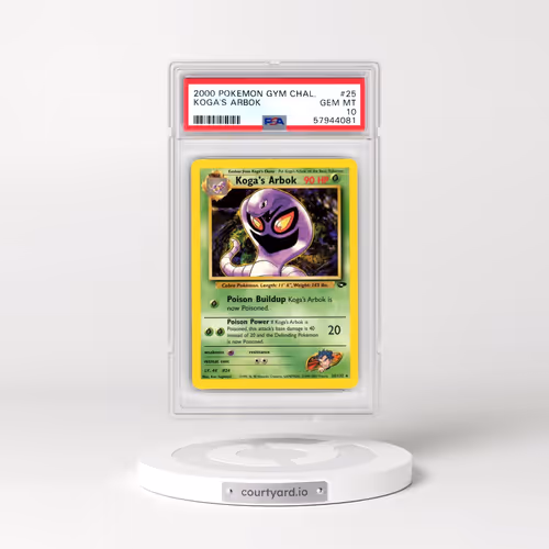 2000 Pokémon Gym Challenge #25 Koga's Arbok (PSA 10 GEM MINT)