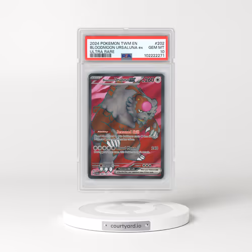 2024 Pokémon Twm EN-Twilight Masquerade #202 Bloodmoon Ursaluna EX - Holo Ultra Rare (PSA 10 GEM MINT)