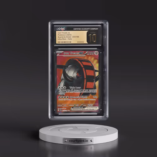 2023 Scarlet & Violet #233/198 Iron Treads ex - Ultra Rare Holo (CGC 10 PRISTINE)