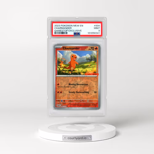 2023 Pokémon Mew EN-151 #004 Charmander - Gamestop Exclusive (PSA 9 MINT)