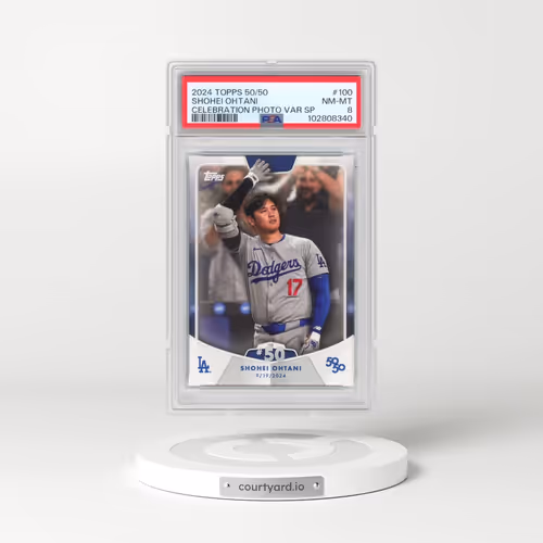 2024 Topps 50/50 Shohei Ohtani #100 Shohei Ohtani - SP (PSA 8 NM-MT)