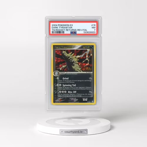2004 Pokémon EX Team Rocket Returns #19 Dark Tyranitar - Reverse Foil (PSA 7 NM)