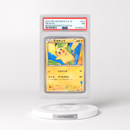 2012 Japanese Black & White Beginning Oshawott Half Deck #13 Pikachu (PSA 7 NM)