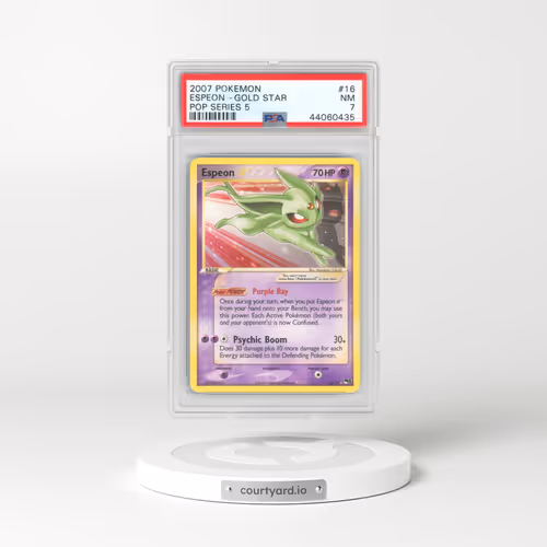 2007 Pokémon Pop Series 5 #16 Espeon-Gold Star (PSA 7 NM)
