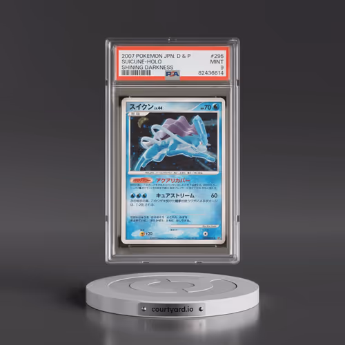 2007 Pokémon Diamond & Pearl Shining Darkness #295 Suicune - Holo (PSA 9 MINT)