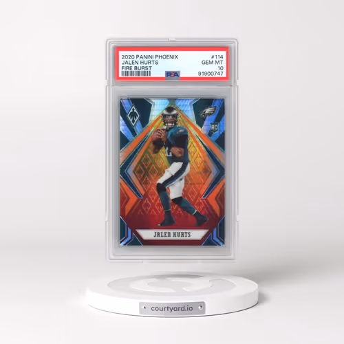 2020 Panini Phoenix #114 Jalen Hurts - Fire Burst (PSA 10 GEM MINT)