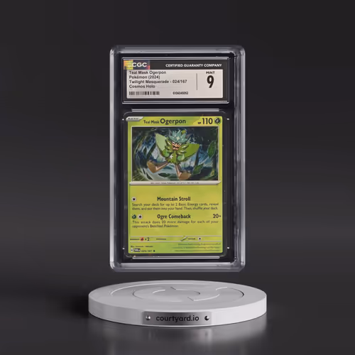 2024 Twilight Masquerade - TWM EN #024/167 Teal Mask Ogerpon - Cosmos Holo (CGC 9 MINT)