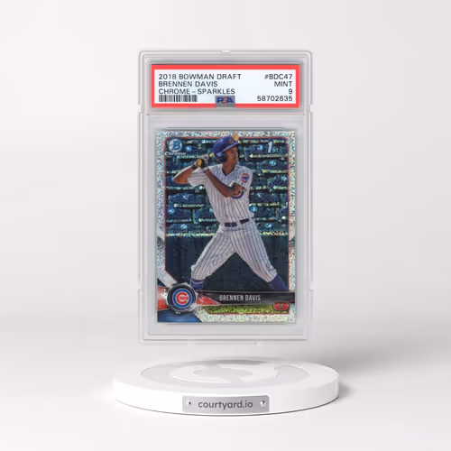 2018 Bowman Draft #BDC47 Brennen Davis - Chrome-Sparkles (PSA 9 MINT)