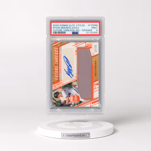 2020 Panini Elite Extra Edition Future Threads Signatures #FTSRM Ryan Mountcastle - Orange (PSA 9 MI
