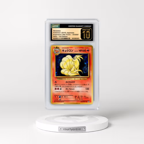 2016 Expansion Pack 20th Anniversary #015/087 Ninetales - 1st Edition Holo (CGC 10 PRISTINE)