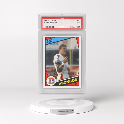 1984 Topps #63 John Elway (PSA 7 NM)