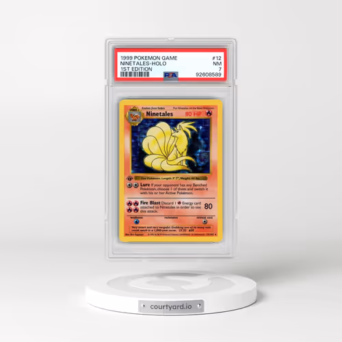1999 Pokémon Game #12 Ninetales - 1st Edition Holo (PSA 7 NM)