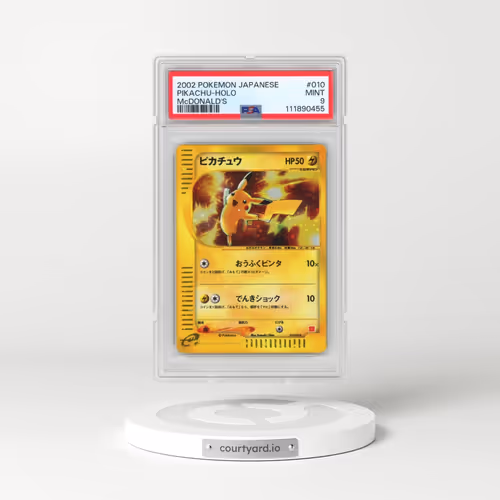 2002 Pokémon McDonald's #010 Pikachu - Holo (PSA 9 MINT)