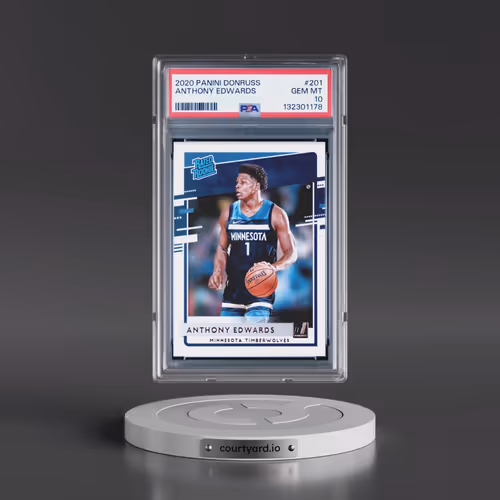 2020 Panini Donruss #201 Anthony Edwards (PSA 10 GEM MINT)