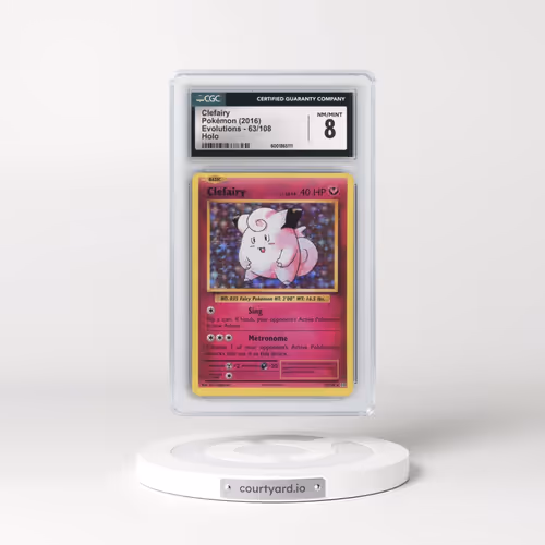 2016 Evolutions #63/108 Clefairy - Holo (CGC 8 NM-MT)