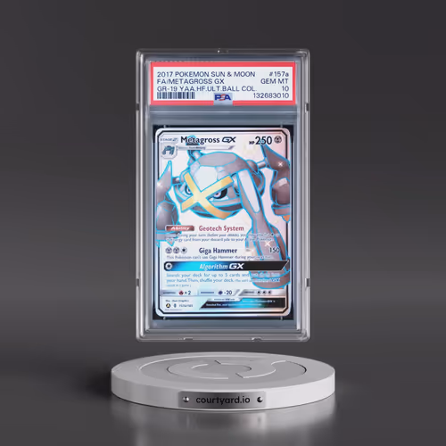 2017 Pokémon Sun & Moon Guardians Rising #157a Metagross GX - Holo Full Art 2019 Yellow A Alternate