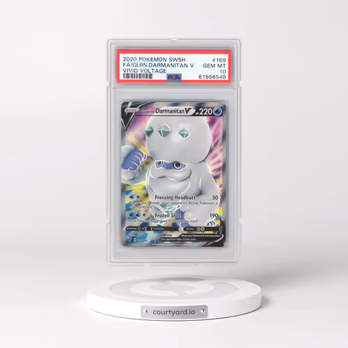 2020 Pokémon Sword & Shield Vivid Voltage #169 Galarian Darmanitan V - Holo Full Art (PSA 10 GEM MIN