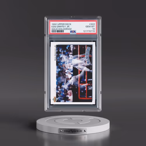 1992 Upper Deck #424 Ken Griffey Jr - Gold Hologram (PSA 10 GEM MINT)