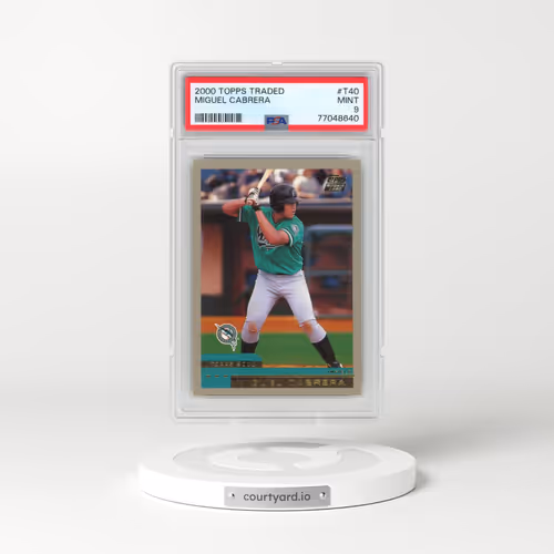 2000 Topps Traded #T40 Miguel Cabrera (PSA 9 MINT)