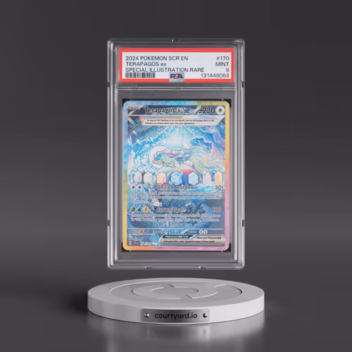 2024 Pokémon Scr EN-Stellar Crown #170 Terapagos EX - Holo Special Illustration Rare (PSA 9 MINT)