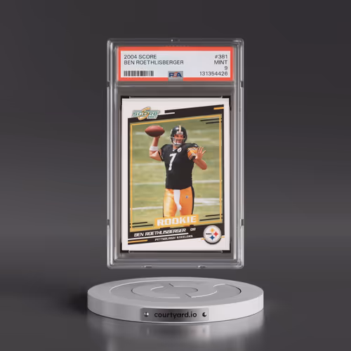 2004 Score #381 Ben Roethlisberger (PSA 9 MINT)